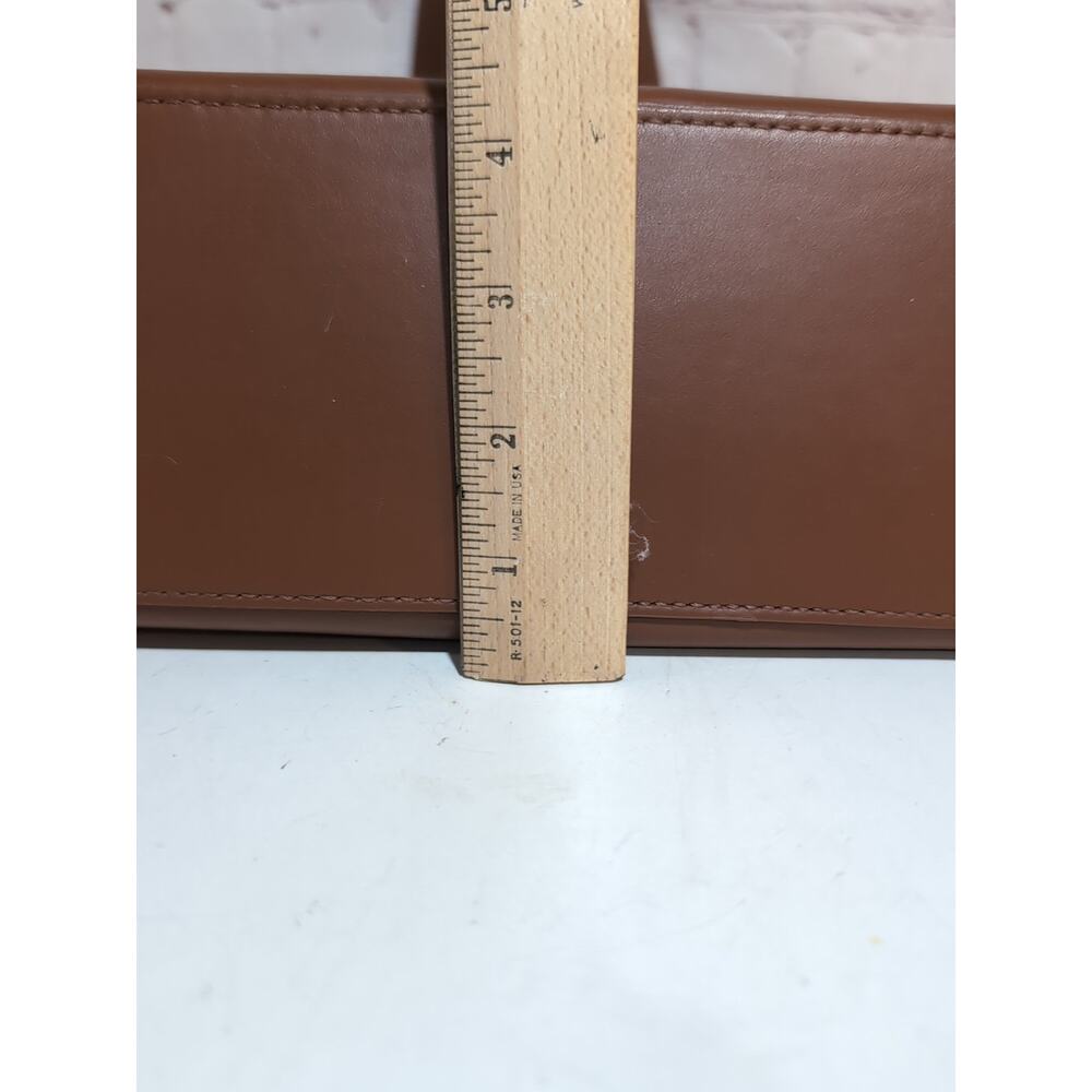 Everlane Soft Leather Shopper Tote Bag Brown Cognac Open Top 2 Handle 14 X 13 - Picture 15 of 17